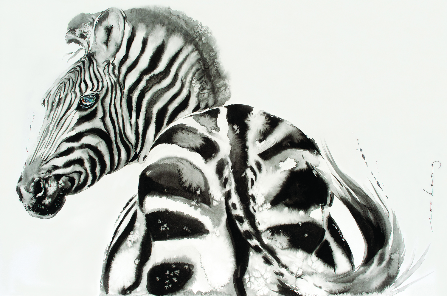 Dazzling Stripes Image of your art work hanging on the wall