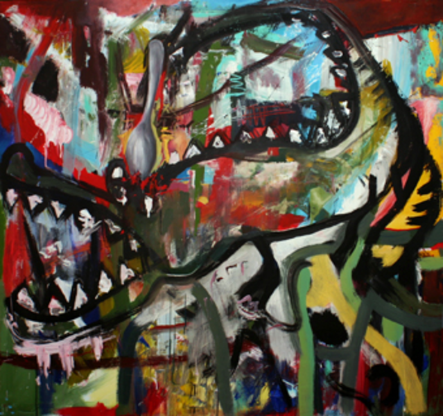 Cocodrilo en Harlem Image of your art work hanging on the wall