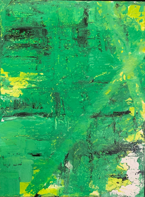 GREEN IS THE COLOUR Bild Ihres Kunstwerks an der Wand