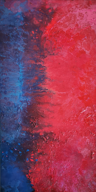 Fire and Water Image of your art work hanging on the wall