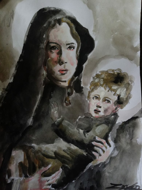 The Mother of God Image of your art work hanging on the wall