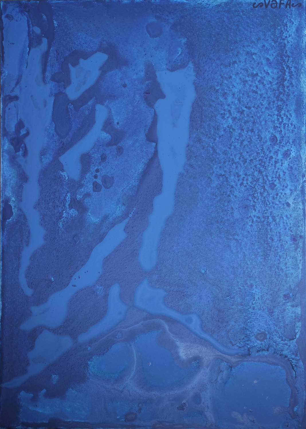 Take me to the Blue! Image of your art work hanging on the wall