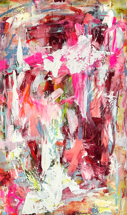 On the edge of forever Bild Ihres Kunstwerks an der Wand