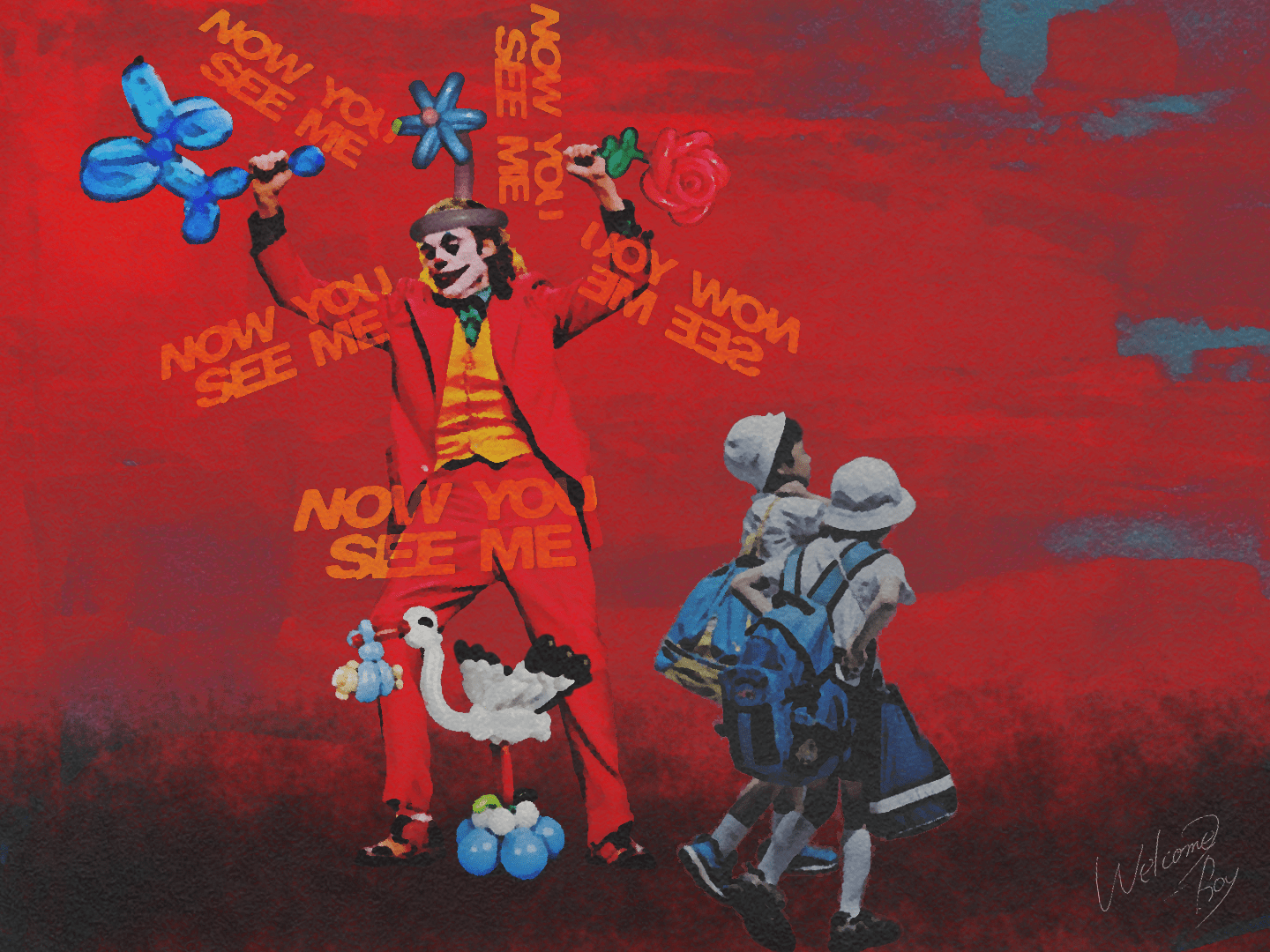 NOW YOU SEE ME Bild Ihres Kunstwerks an der Wand