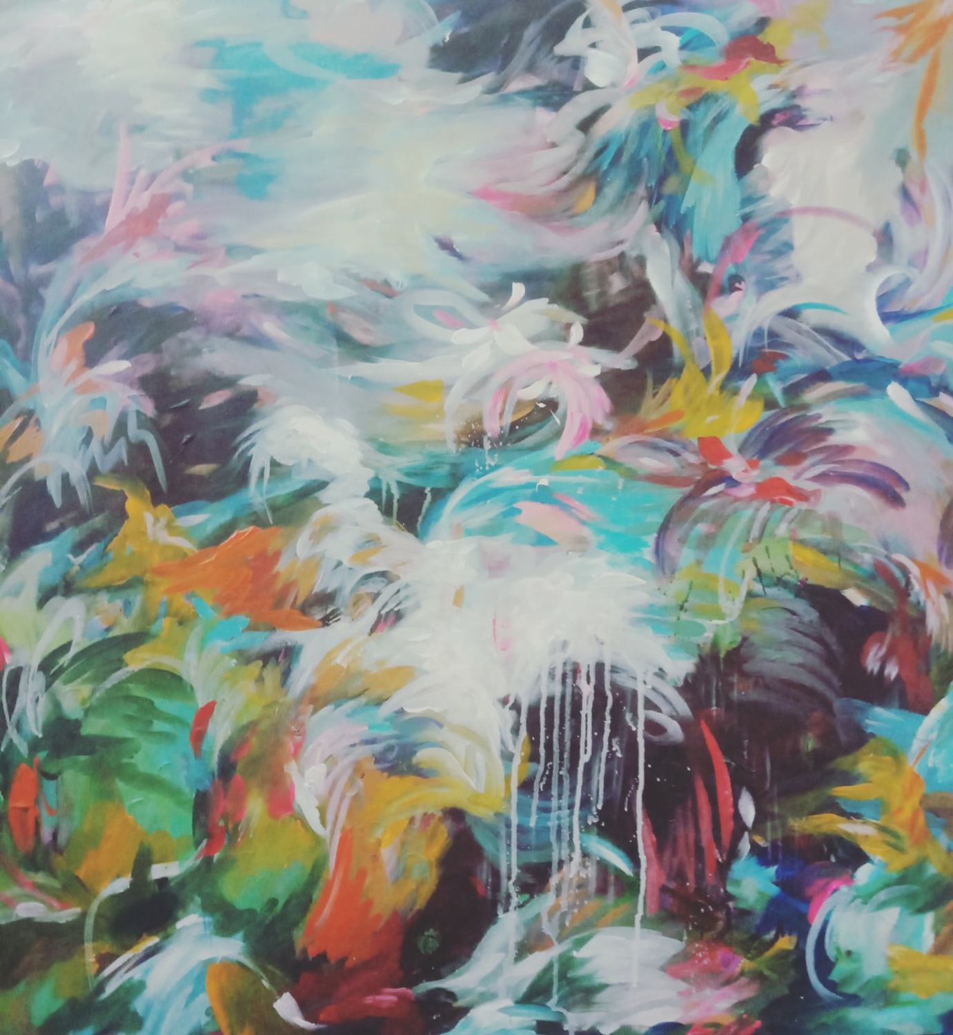 Spring on the Mountian Bild Ihres Kunstwerks an der Wand