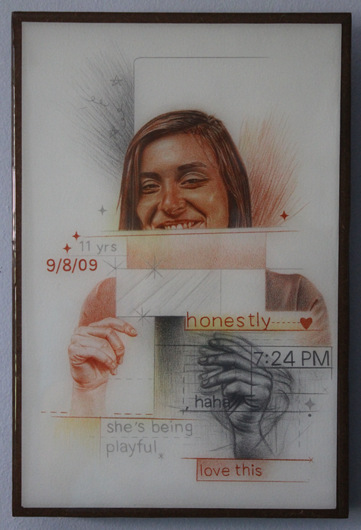 playful Image of your art work hanging on the wall