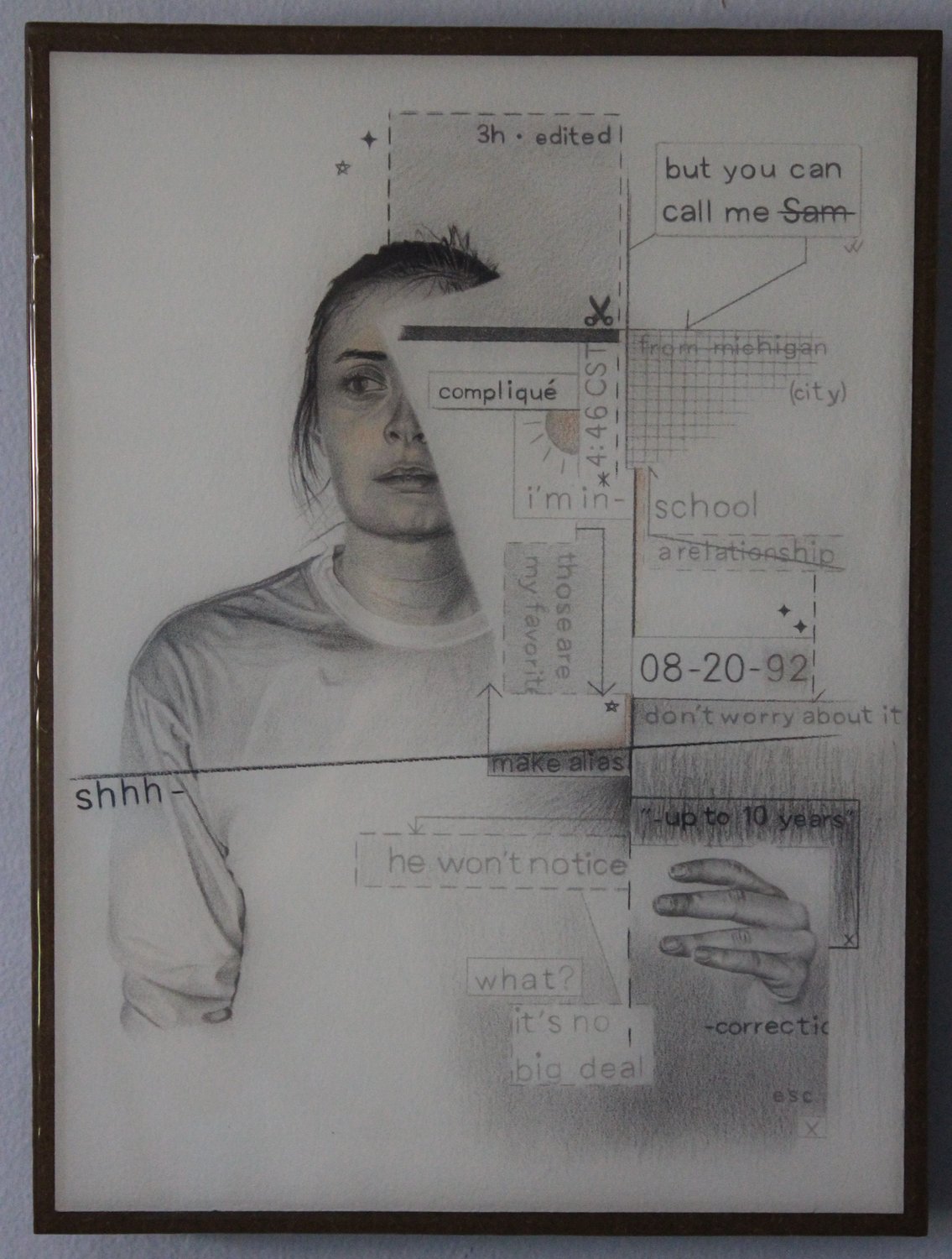 white lies Image of your art work hanging on the wall