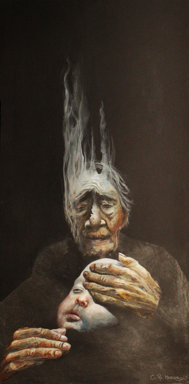 Hope is the last thing you may lose. Image of your art work hanging on the wall