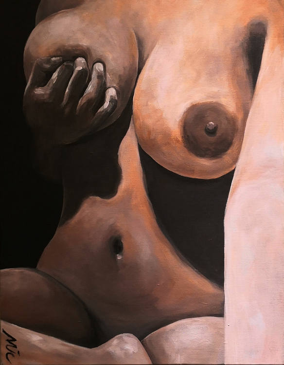 Selfie Image of your art work hanging on the wall