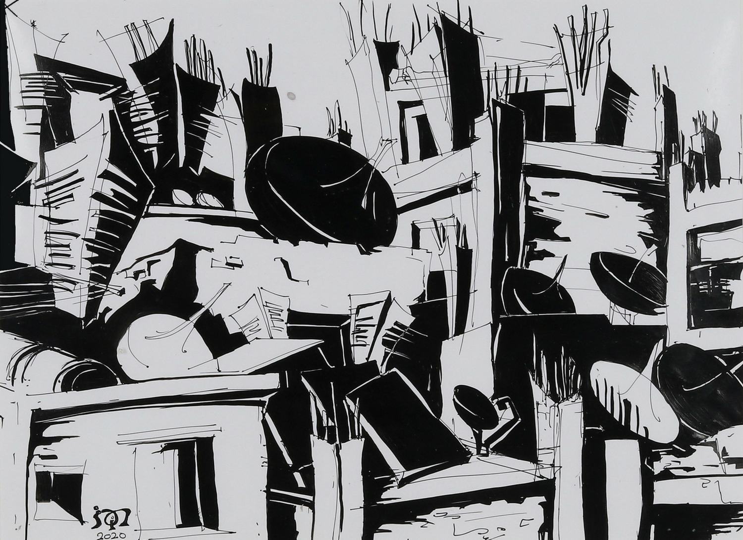 Ezbet KhairAllah 01 Image of your art work hanging on the wall