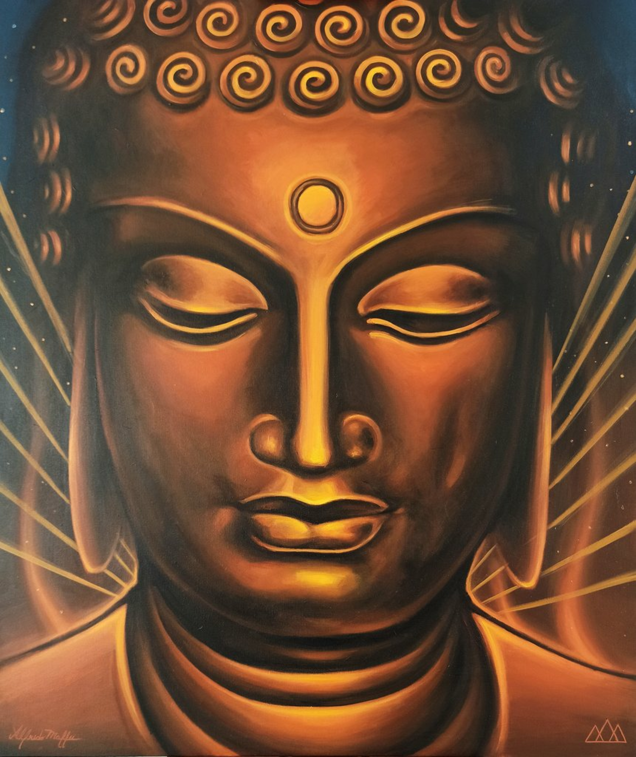 Buddha (Siddhārtha Gautama) Image of your art work hanging on the wall