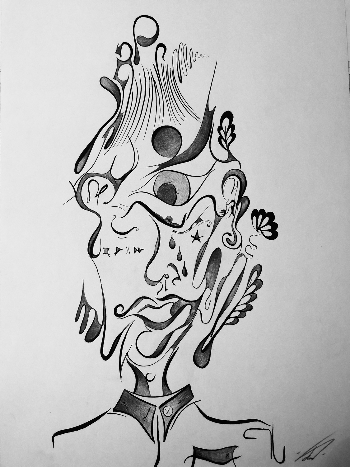 The cognitive dissonance Image of your art work hanging on the wall