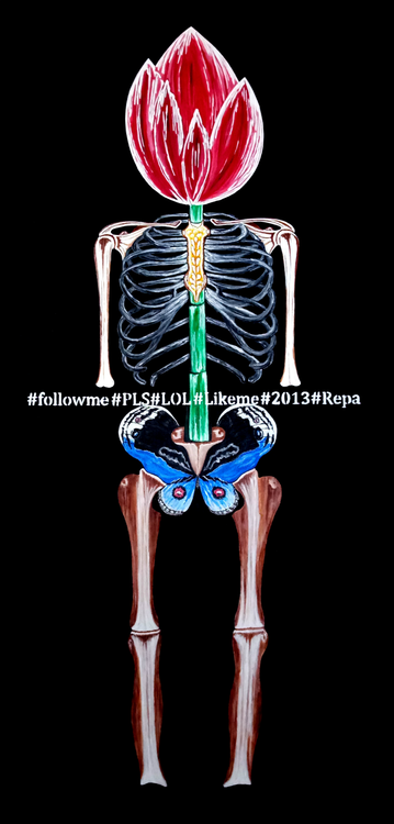 Human Image of your art work hanging on the wall
