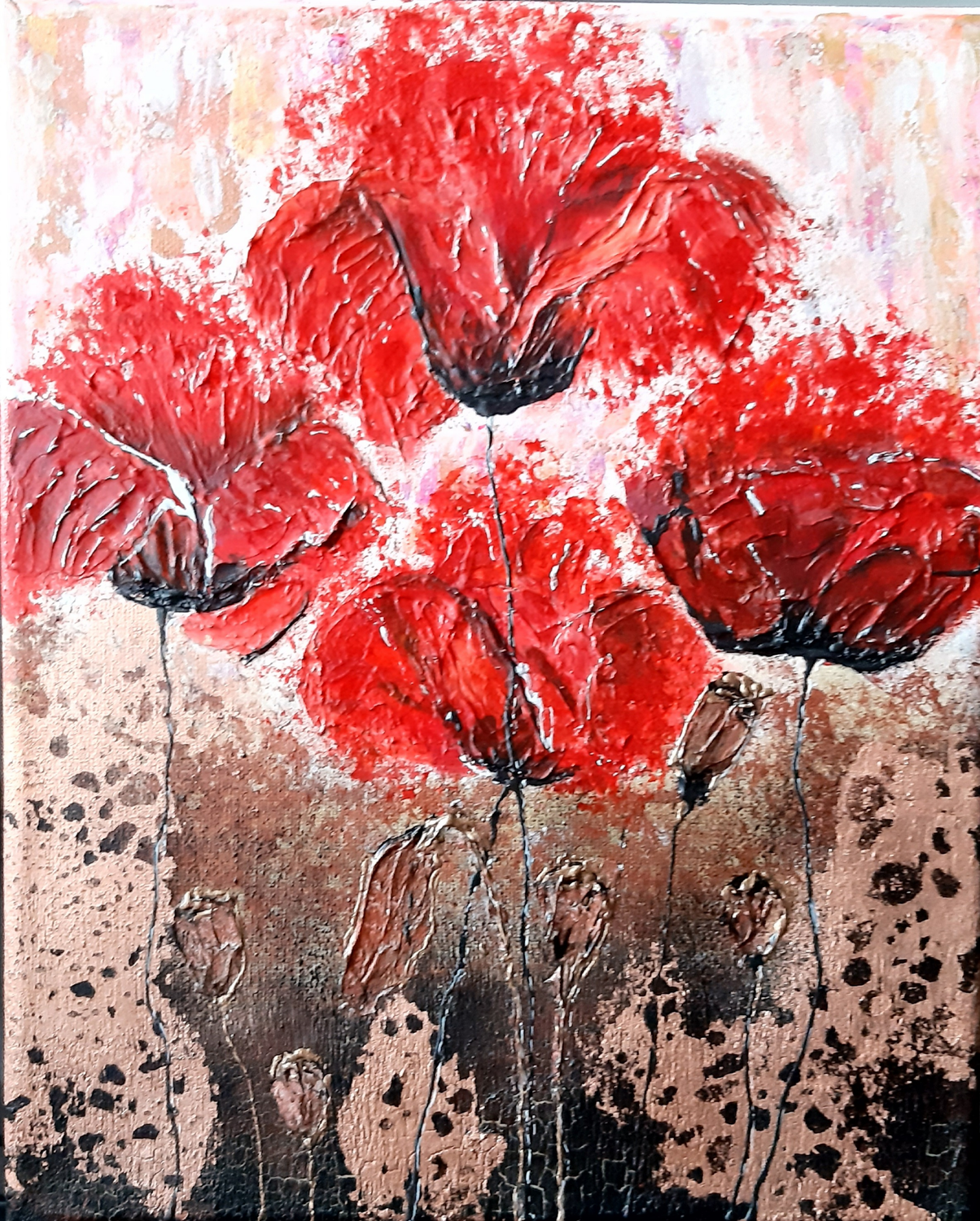 Happy Poppies By Veronica Moldoveanu | Tricera Art