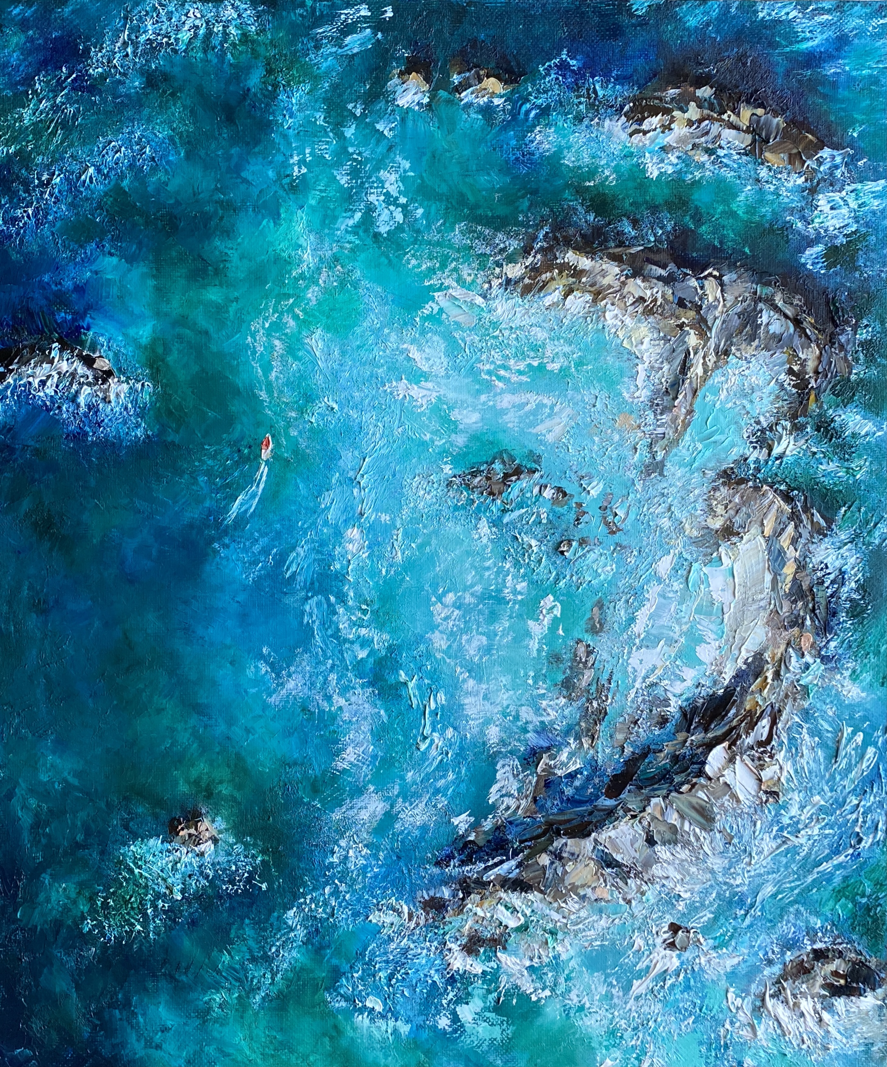 水彩画 The sea in dreams 確認用-