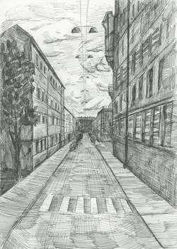 Streets Of My City By Aleksandra Danilova Alexandra Da Tricera Art