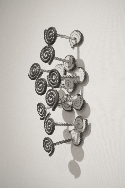 RECORD M21 A contemporary art work of Deformed steel bars and