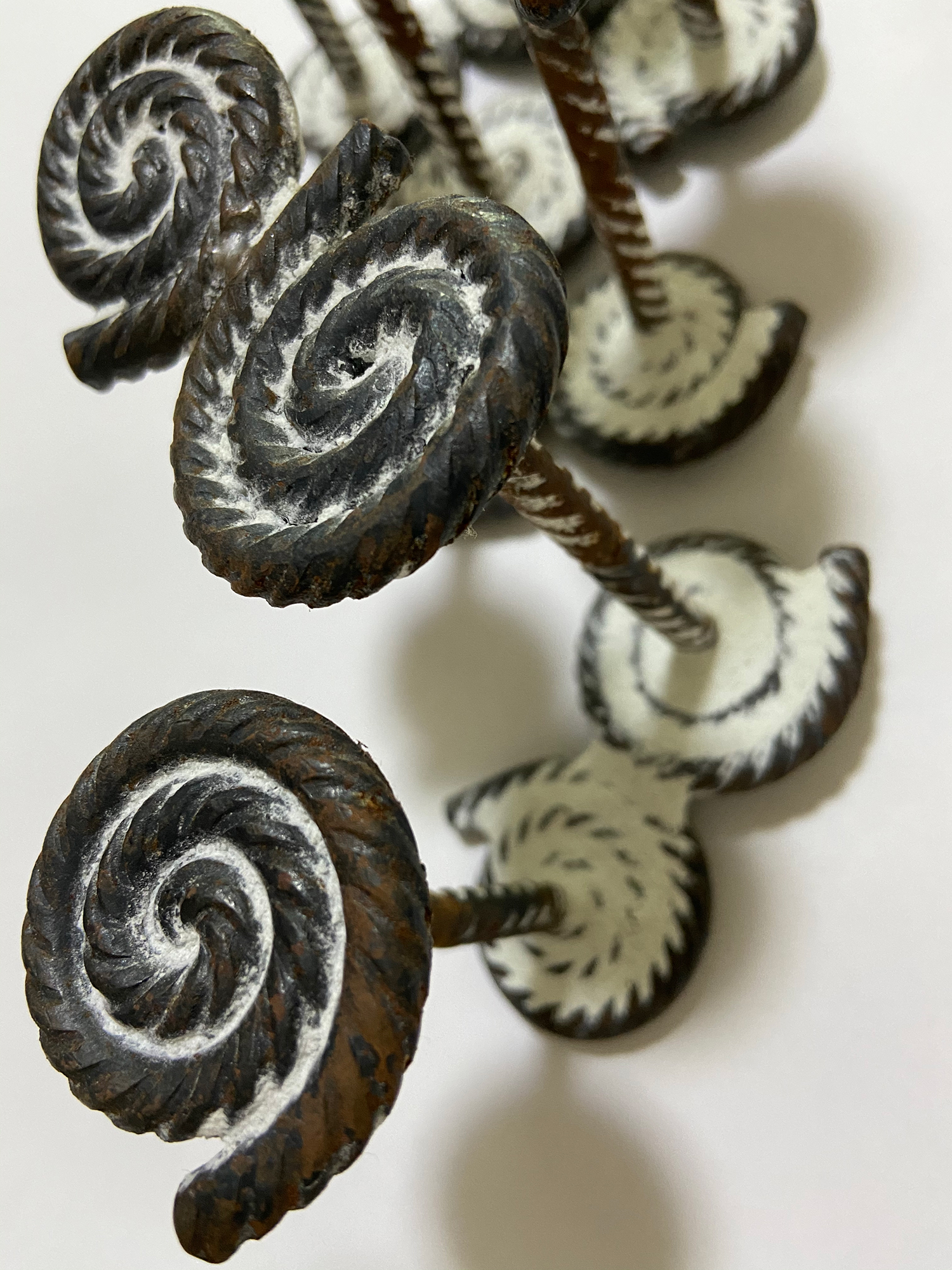 RECORD M21 A contemporary art work of Deformed steel bars and