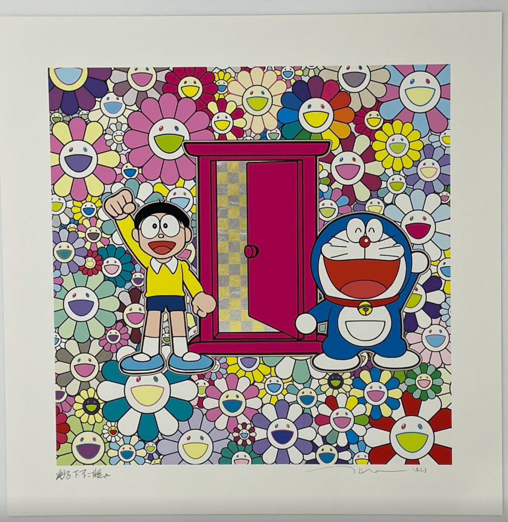 朝ぼらけちゃん 版画 限定100枚 シルクスクリーン 村上隆 セット】限定100枚 朝ぼらけちゃん 木魂くん シルクスクリーン