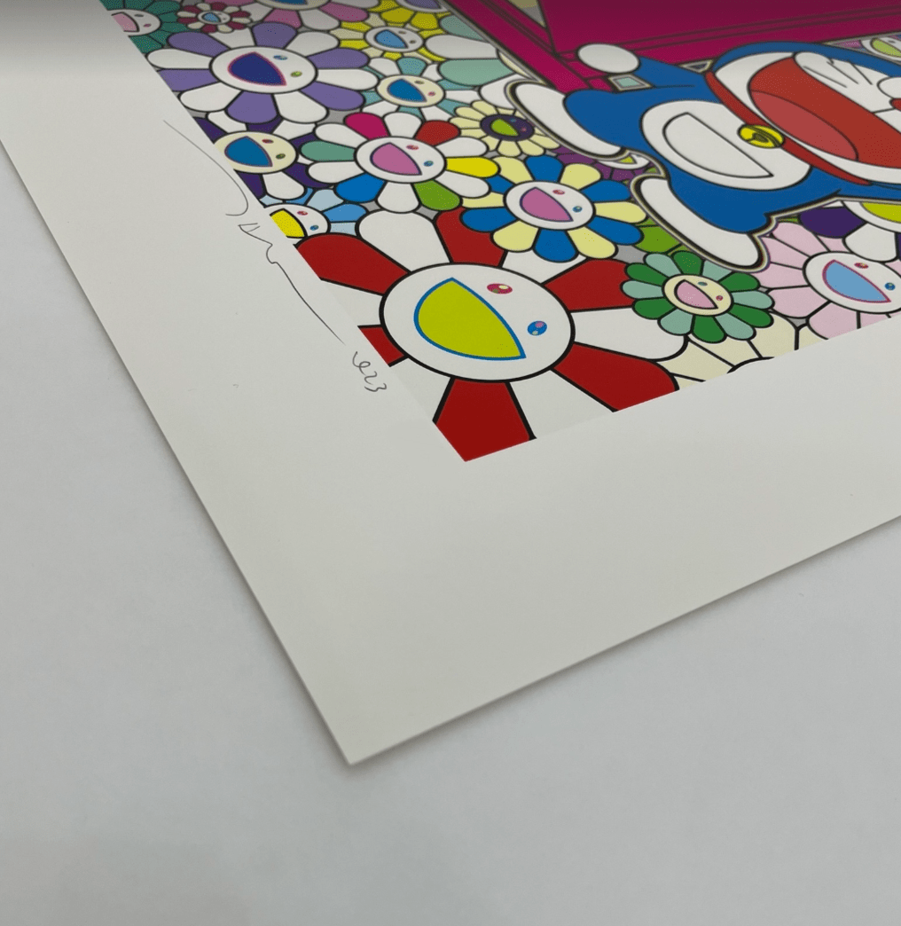 のび太とドラえもんがお花の中にいますs by 村上隆(Takashi Murakami