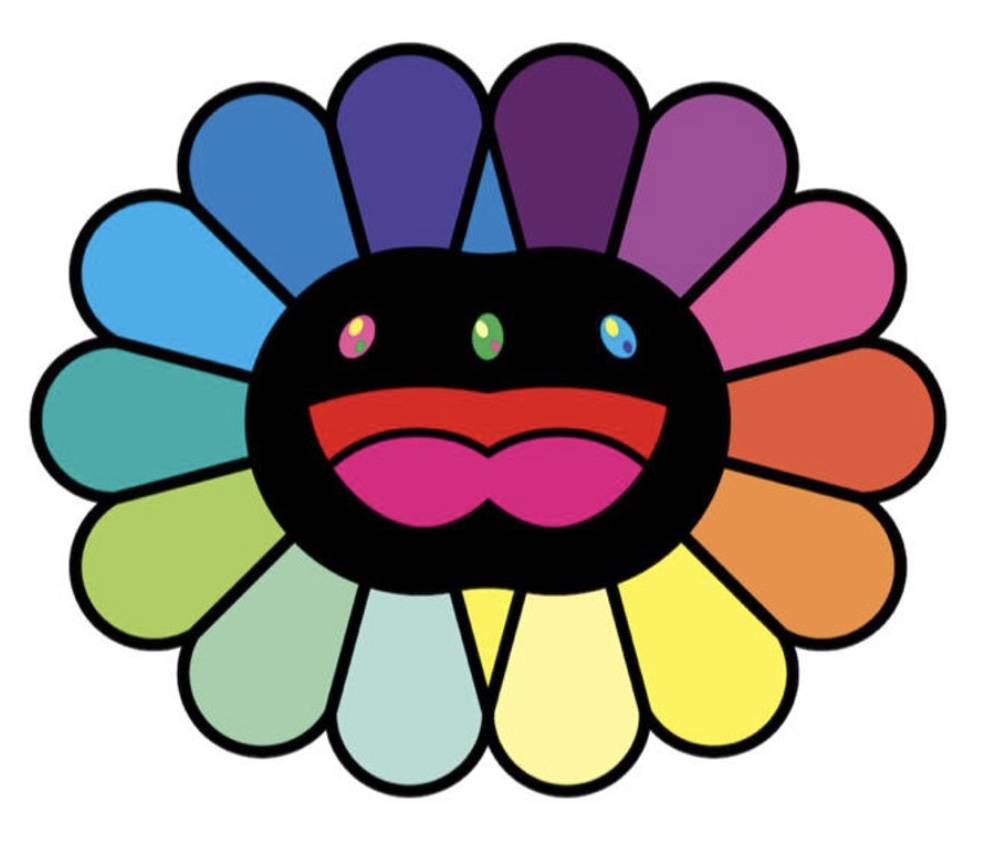 Multicolor Double Face yellow 村上隆 版画 Multicolor Double Face : Yellow マルチカラーダブルフェイス
