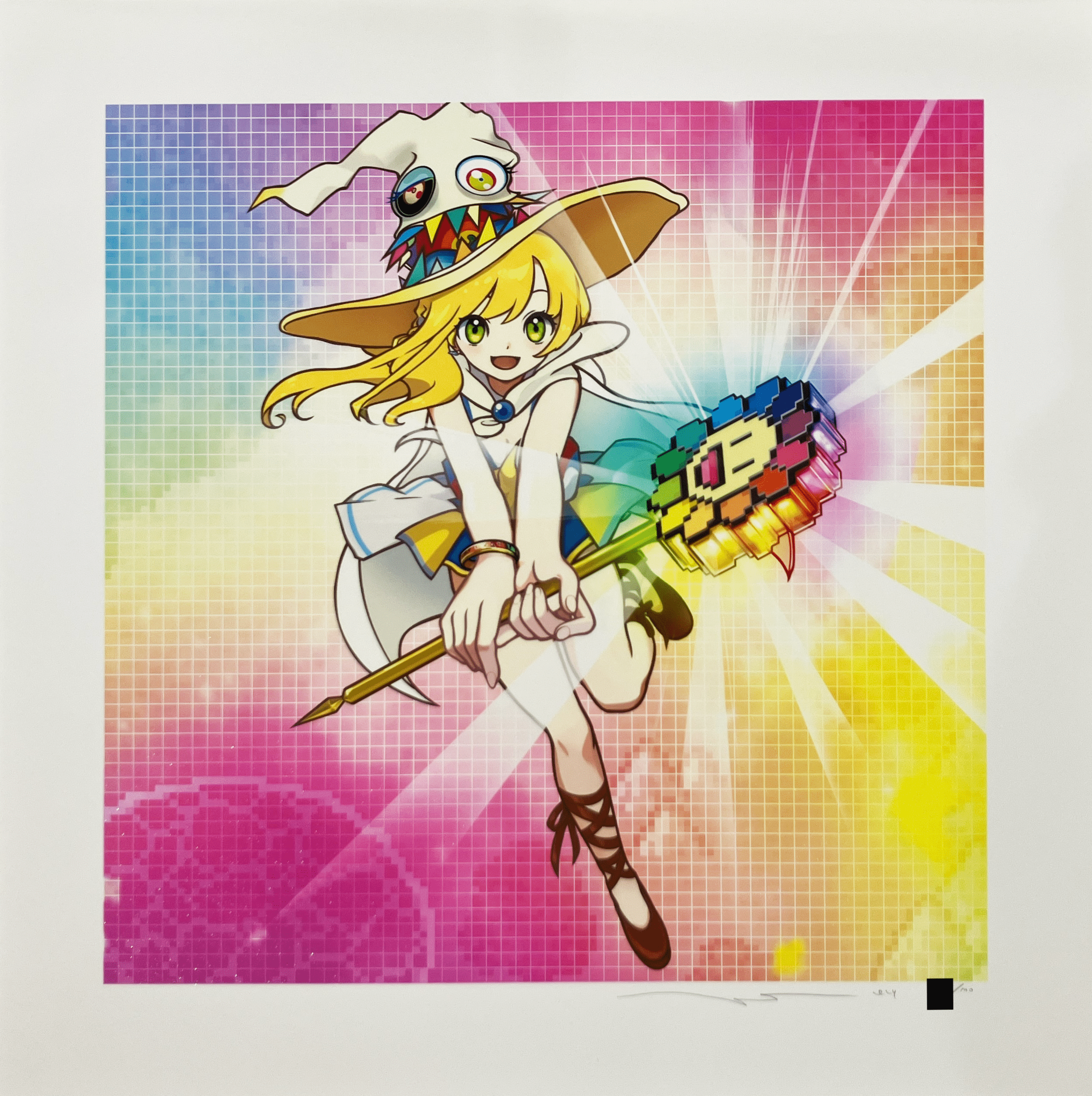 カイカイキキ - 朝ぼらけちゃん 村上隆 版画 シルクスクリーンの