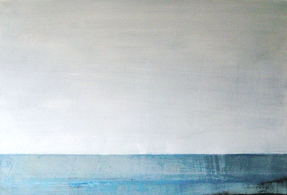 □アクリル画SM号青のシリーズ / ノスタルジア 21 a□