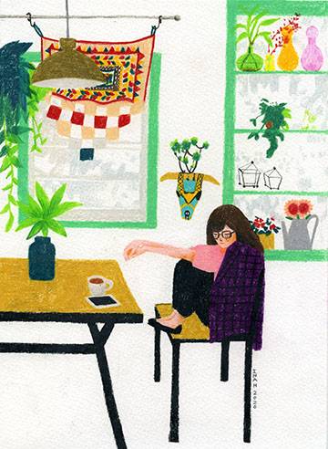 think Bild Ihres Kunstwerks an der Wand