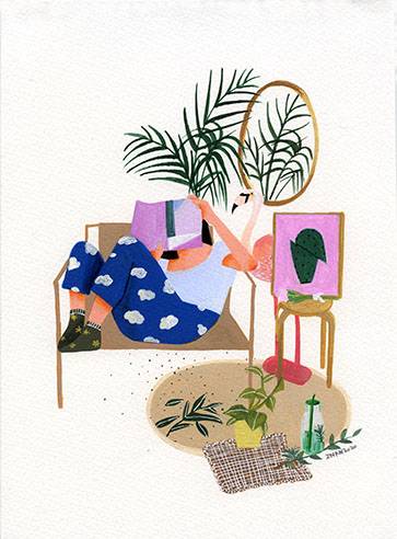 holiday Bild Ihres Kunstwerks an der Wand