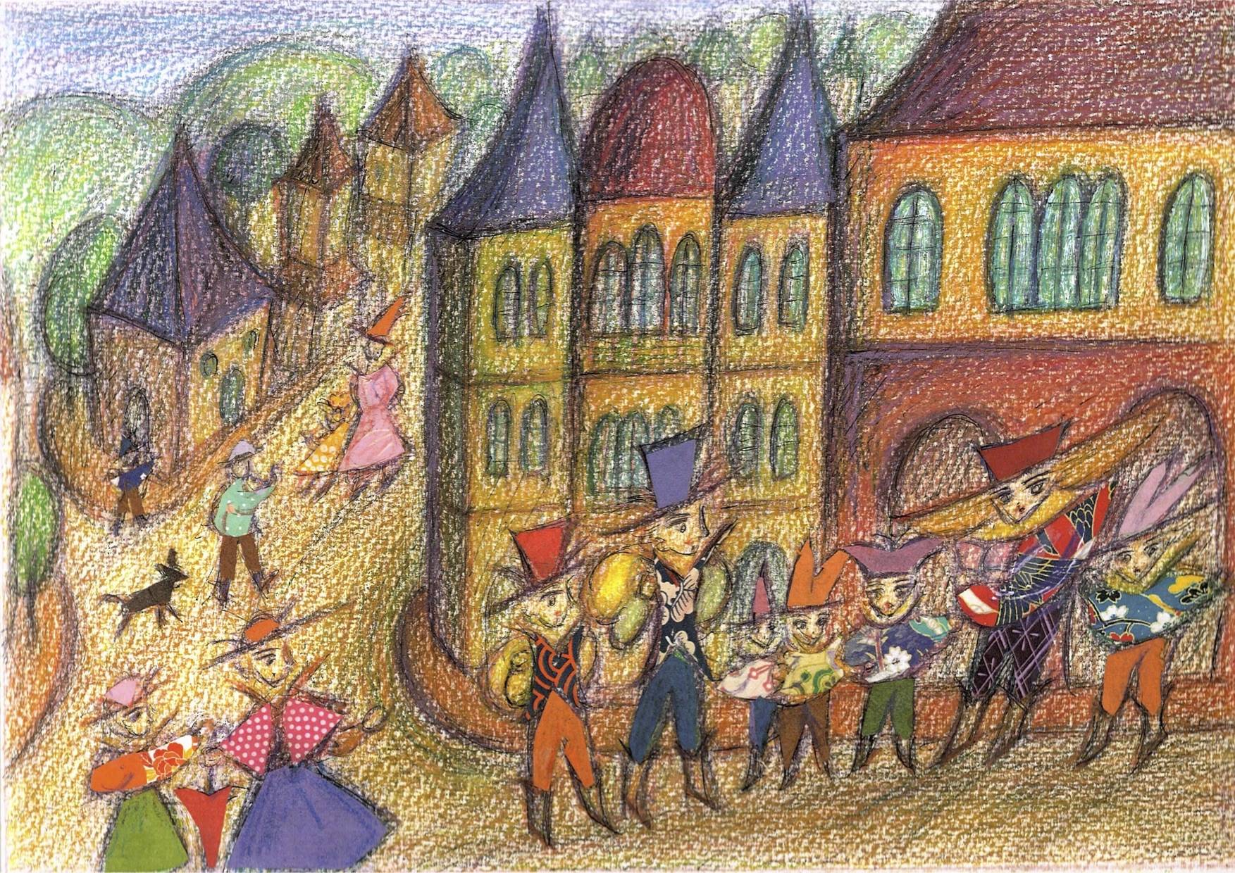 mysterious cave town Image of your art work hanging on the wall