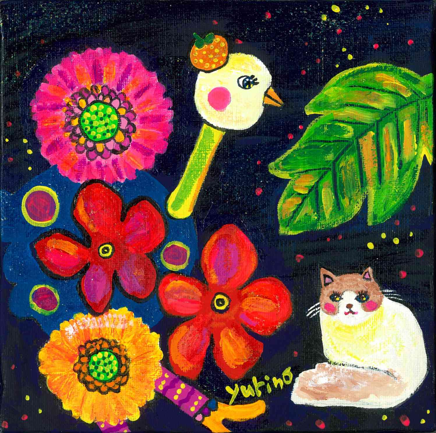 Night of waiting for a shooting star あなたの作品が壁にかかっているイメージ