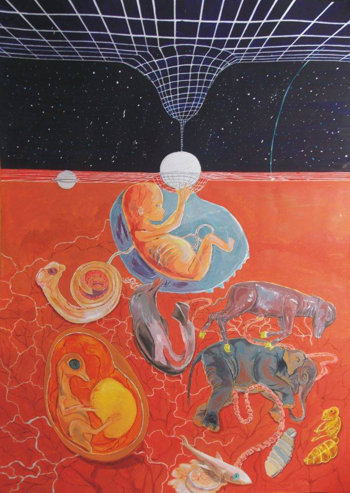 From Gestation To The Evolution Of Abstract Thinking By Lazaro Hurtado Tricera Art