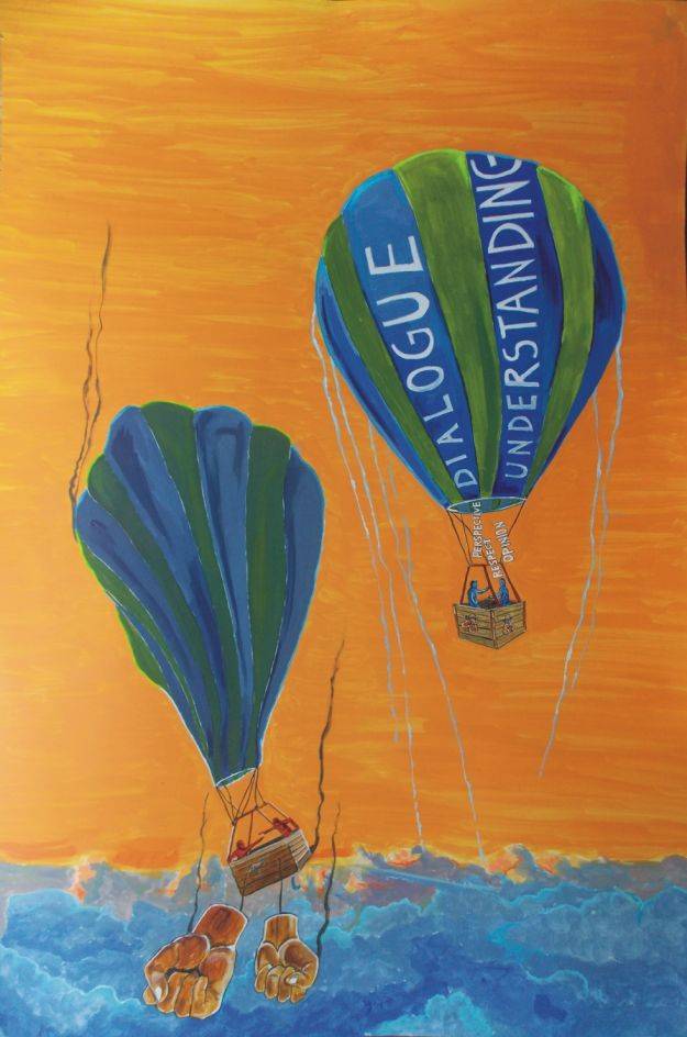 What Elevates Image of your art work hanging on the wall
