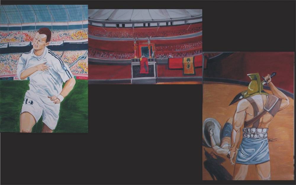 Colisseum Image of your art work hanging on the wall