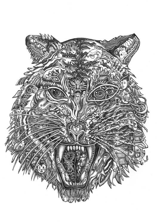 Tiger Image of your art work hanging on the wall