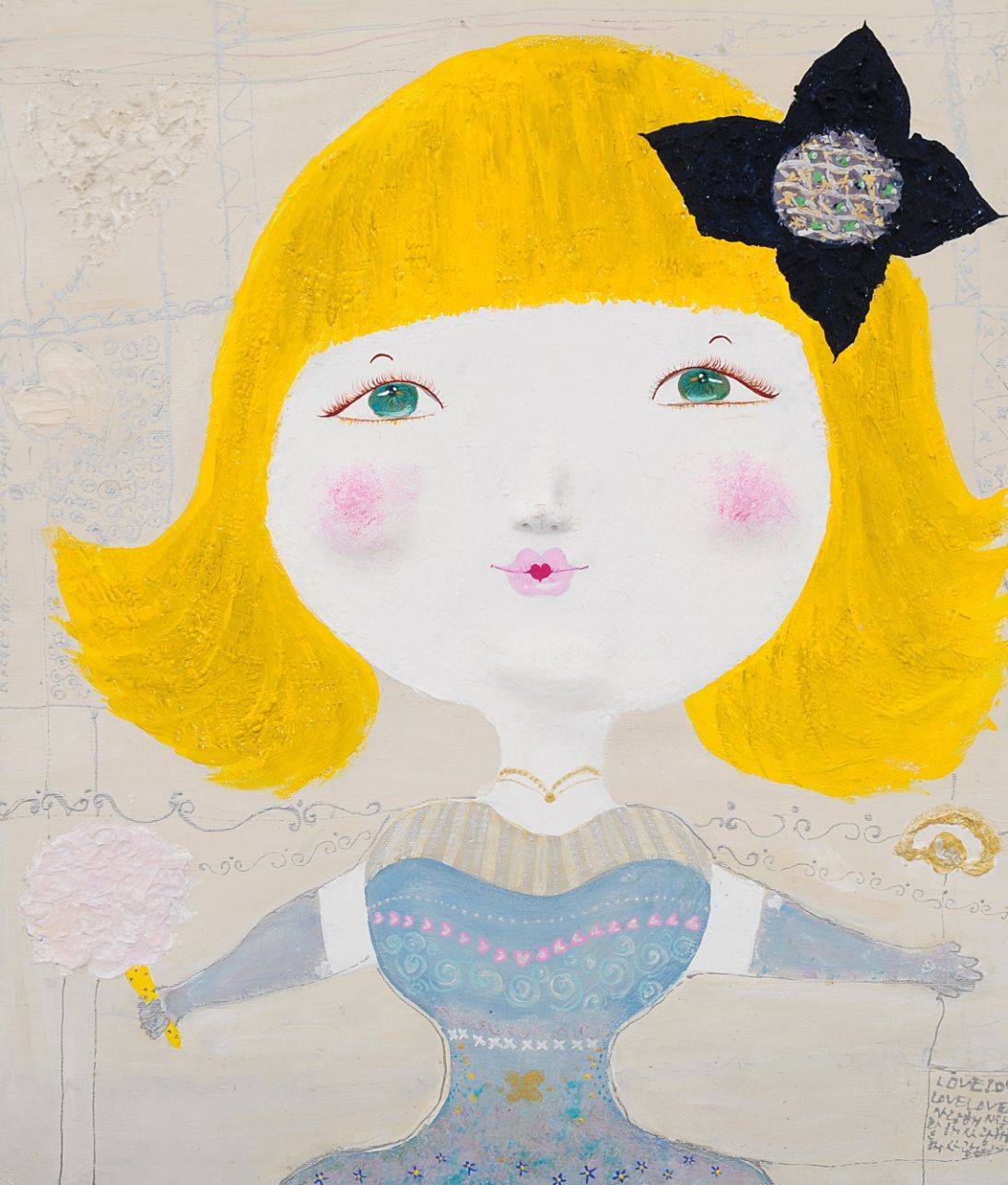 Lovely bride Image of your art work hanging on the wall