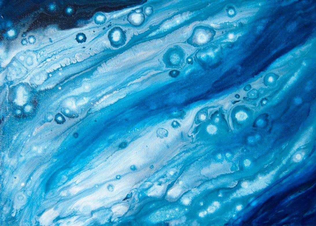 Deep Dive Bild Ihres Kunstwerks an der Wand