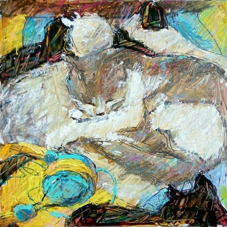 Quarantine cat #2 Image of your art work hanging on the wall