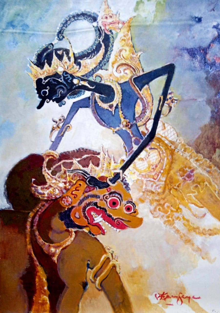 RADEN GATUTKOCO あなたの作品が壁にかかっているイメージ