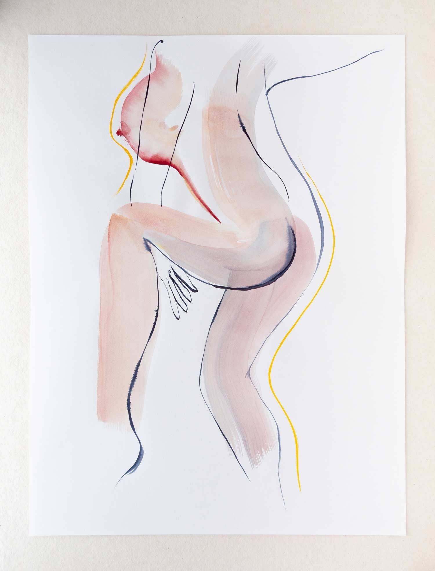 Moves Image of your art work hanging on the wall