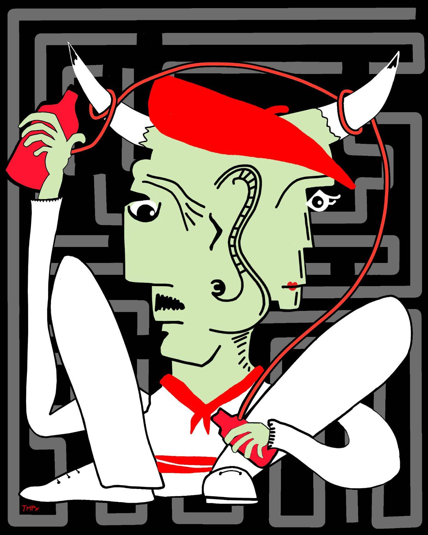 Minotaur AllCool Image of your art work hanging on the wall