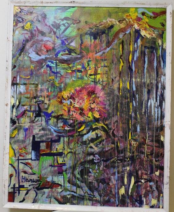 in time with the sound Bild Ihres Kunstwerks an der Wand