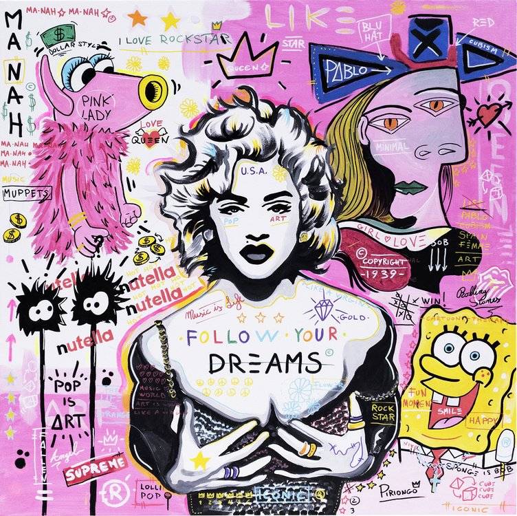Follow Your Dreams あなたの作品が壁にかかっているイメージ