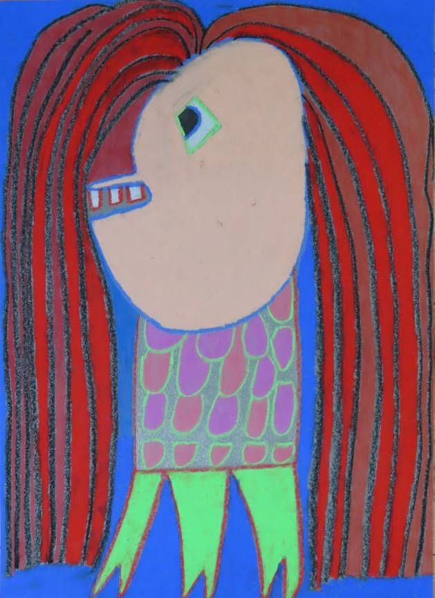 Amabier in the sea Image of your art work hanging on the wall