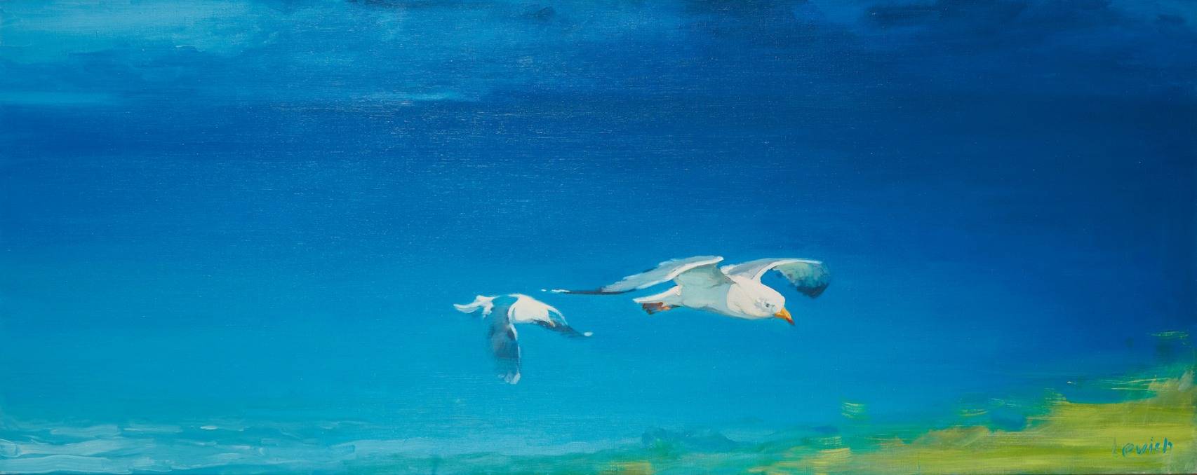 House by the Sea Bild Ihres Kunstwerks an der Wand