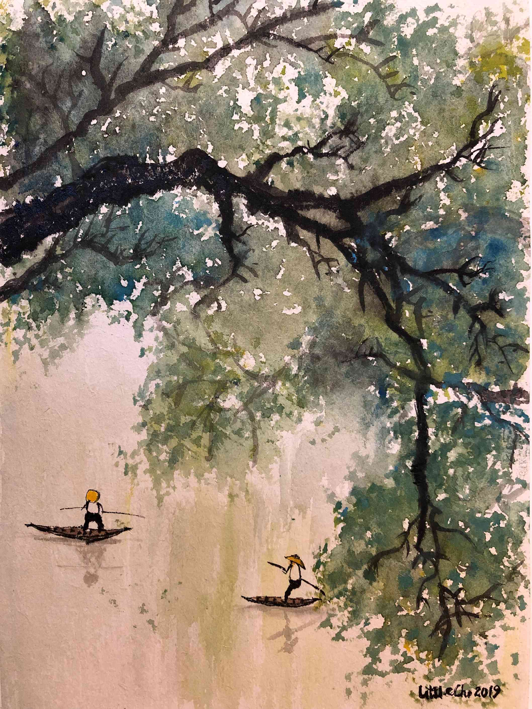 Rafting in summer Image of your art work hanging on the wall