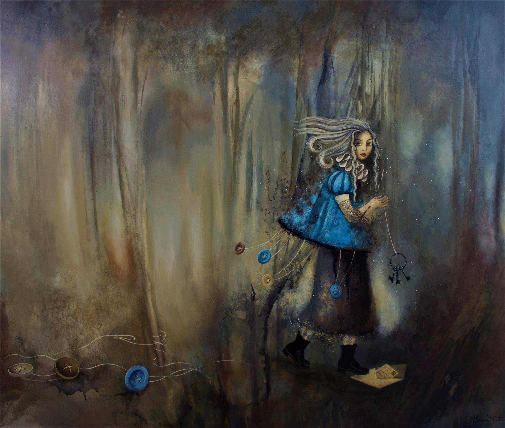 Traces In The Forest By Maria Grazia Minto Arte Tricera Art