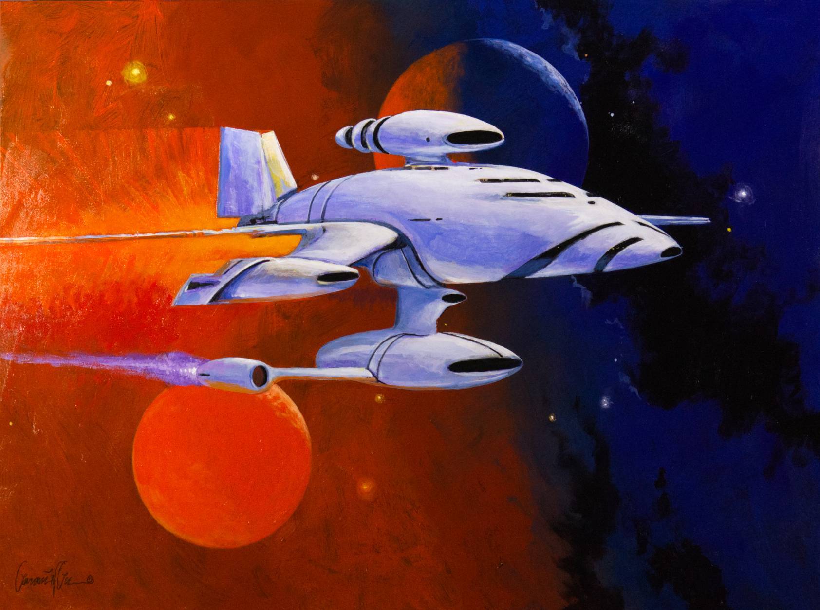 USSN "Corey Towne" Bild Ihres Kunstwerks an der Wand